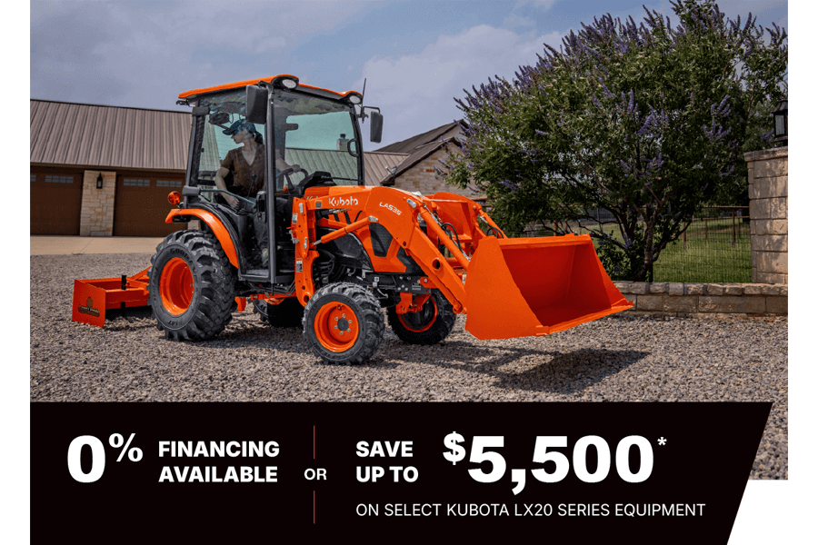0% financing or save up to $4500 on LX20